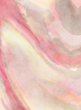 Alkol mürekkebini andıran rahatlatıcı fırça darbelerinin modern resmi. Poster, duvar sanatı, afiş, kart, kitap kapağı veya ambalaj için pastel renkli suluboya resim.