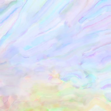 El yapımı sürreal soyut desenli suluboya. Modern sanatsal resim. 2D çizim. Arkaplan boyası karışımı. Yaratıcı duvar sanatı. Çağdaş sanat.