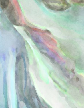 2D çizim. Sanatsal arkaplan resmi. Tablo üzerinde soyut resim. Çağdaş sanat. El yapımı resim. Renkli doku. Modern sanat eserleri. Yüzeyde suluboya fırça darbeleriyle boyama.