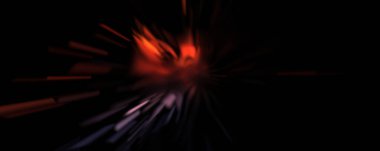 Işık parçacık izleri. Parlayan parçacıkları ve çizgileri olan ışık patlaması yıldızı. Güzel hareketli soyut ışın arkaplanı.