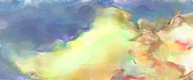 Yüzeyde suluboya vuruşlar. Sanatsal arkaplan resmi. Tablo üzerinde soyut resim. Fırça darbeleri. Çağdaş sanat. El işçiliğinin renkli dokusu. Modern resim.