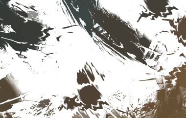 Renkli fırça darbelerinin 2B çizimi. Dekoratif doku resmi. Canlı boya desenli arka plan. Kaotik fırça darbeleri resim.