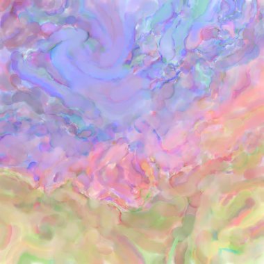 Çağdaş sanat. El işçiliğinin renkli dokusu. Modern resim. Yüzeyde suluboya vuruşlar. Sanatsal arkaplan resmi. Tablo üzerinde soyut resim. Fırça darbeleri.