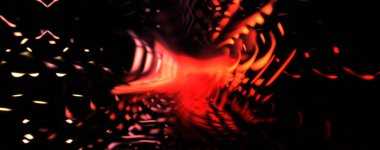 Işık parçacık izleri. Parlayan parçacıkları ve çizgileri olan ışık patlaması yıldızı. Güzel hareketli soyut ışın arkaplanı.