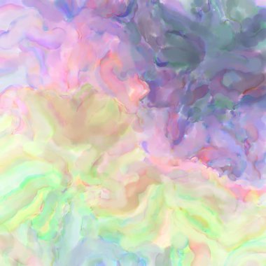 El yapımı sürreal soyut desenli suluboya. Modern sanatsal resim. 2D çizim. Arkaplan boyası karışımı. Yaratıcı duvar sanatı. Çağdaş sanat.