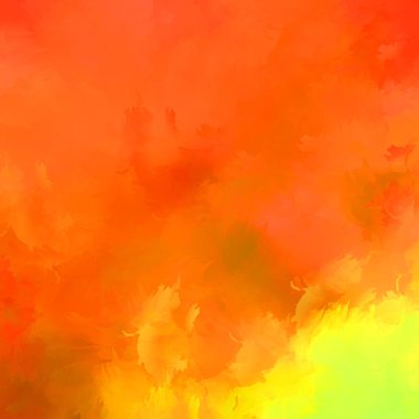 Canlı fırça darbeleriyle boyanmış. Renkli desenli resim. Fırçalanmış duvar kağıdını boya.