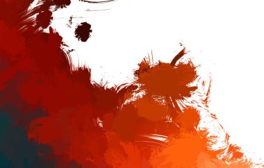 Duvar sanatı Eşsiz ve yaratıcı illüstrasyon. Fırça darbesi ile boyanmış. Renkli fırça darbelerinin soyut arkaplanı. Fırçalanmış canlı duvar kâğıdı. Boyalı sanatsal yaratım.