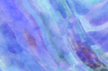 Pastel renklerde suluboya resim. Poster, duvar sanatı, afiş, kart, kitap kapağı ya da ambalaj için rahatlatıcı kompozisyonun yumuşak renkli çizimi. Modern fırça darbeleri resim.