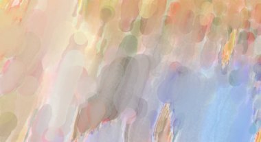 Modern fırça darbeleri. Pastel renklerde suluboya resim. Poster, duvar sanatı, afiş, kart, kitap kapağı veya ambalaj için sakinleştirici kompozisyonun yumuşak renkli çizimi. 