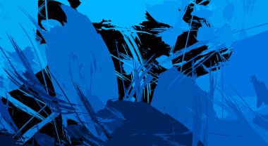 Sanatsal soyut arkaplan. Doku boyalı duvar kağıdı. Boya darbeleriyle yaratıcı bir illüstrasyon. Fırça desenli resim.