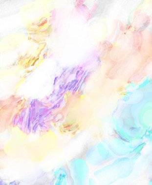 Çılgın suluboya şablonu. Yaratıcı soyutlama. Modern sanat eserleri. 2D çizim. Dijital doku duvar kağıdı. Sanatsal sulu arkaplan malzemesi. 