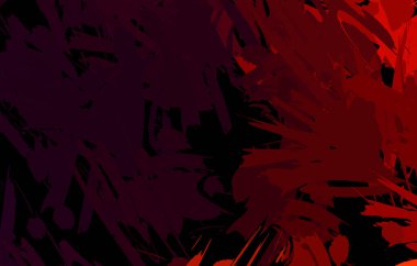 Vahşi fırça darbeleriyle yaratıcı soyut resim. Artistik fırça darbeleriyle donatılmış. Renkli ve canlı bir tasvir. Boyalı sanat.