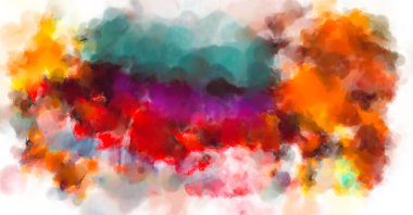 Çılgın suluboya şablonu. Yaratıcı soyutlama. Modern sanat eserleri. 2D çizim. Dijital doku duvar kağıdı. Sanatsal sulu arkaplan malzemesi. 