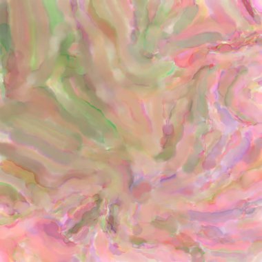 El yapımı sürreal soyut desenli suluboya. Modern sanatsal resim. 2D çizim. Arkaplan boyası karışımı. Yaratıcı duvar sanatı. Çağdaş sanat.