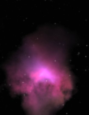 Galaksi uzayındaki yıldız alanı renkli nebula ile. Uzayın derinliklerinin bilim kurgu geçmişi. Ruhsal duvar kağıdı.