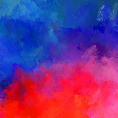 Canlı fırça darbeleriyle boyanmış. Renkli desenli resim. Fırçalanmış duvar kağıdını boya.