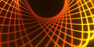 Işık dalgalarının neon renkli soyut tasarımı. Dijital arka plan ve neon ışığı parlama efekti. Parlak ışınlar duvar kağıdı.