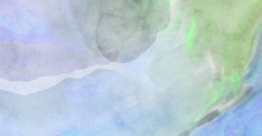 Alkol mürekkebini andıran rahatlatıcı fırça darbelerinin modern resmi. Poster, duvar sanatı, afiş, kart, kitap kapağı veya ambalaj için pastel renkli suluboya resim.