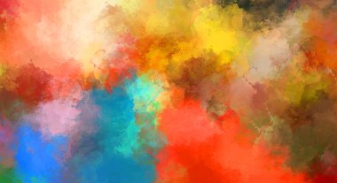 Taranmış Boyalı Soyut Arkaplan. Fırça darbesi ile boyanmış. Sanatsal canlılık ve renkli duvar kağıdı.