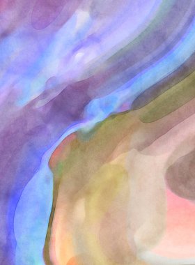 2D çizim. Sanatsal arkaplan resmi. Tablo üzerinde soyut resim. Çağdaş sanat. El yapımı resim. Renkli doku. Modern sanat eserleri. Yüzeyde suluboya fırça darbeleriyle boyama.