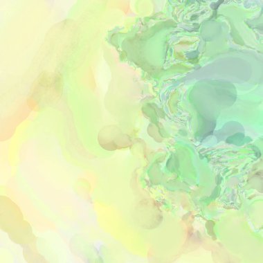 El yapımı sürreal soyut desenli suluboya. Modern sanatsal resim. 2D çizim. Arkaplan boyası karışımı. Yaratıcı duvar sanatı. Çağdaş sanat.