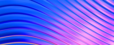 Soyut arkaplan. Renkli dalgalı yansıtıcı duvar kağıdı. Duvar kağıdı, afiş, arkaplan, kart, kitap kapağı veya web sitesi için grafiksel resimleme.