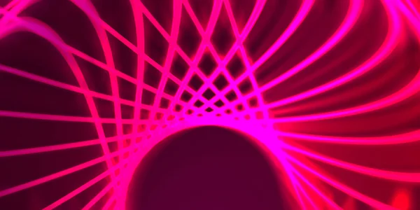 Neon colorful abstract design of light waves. Digital background with neon light glowing effect. Bright rays wallpaper.