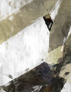 Soyut arkaplanda pürüzlü fırça darbeleri. Fırça boyası. Renkli boya darbeleri. Eşsiz duvar sanatı. Tuvaldeki modern sanat. Renkli çağdaş sanat eserleri. 