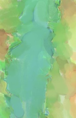 Yumuşak suluboya duvar kağıdı. Hafifçe fırçalanmış renkleri olan sanatsal bir resim. Pastel renkler arkaplana dokunmuş. Soyut duvar sanatı..