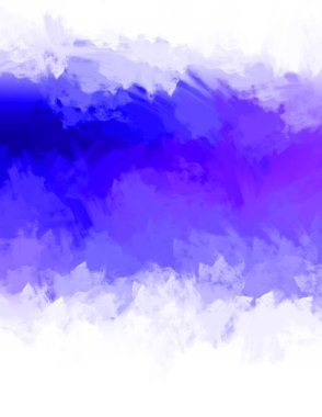 Renkli fırça darbelerinin 2D çizimi. Dekoratif desenli resim. canlı boya desenli arkaplan.