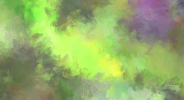 Renkli fırça darbelerinin 2D çizimi. Dekoratif desenli resim. canlı boya desenli arkaplan.