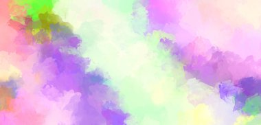 Yaratıcı soyut resim. Artistik fırça darbeleriyle donatılmış. Renkli ve canlı bir illüstrasyon. boyalı sanat.