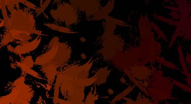 Canlı fırça darbeleriyle boyanmış. Renkli desenli resim. Fırçalanmış duvar kağıdını boya.