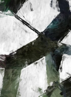 Soyut arkaplanda pürüzlü fırça darbeleri. Fırça boyası. Renkli boya darbeleri. Eşsiz duvar sanatı. Tuvaldeki modern sanat. Renkli çağdaş sanat eserleri. 