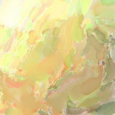 Çağdaş sanat. El işçiliğinin renkli dokusu. Modern resim. Yüzeyde suluboya vuruşlar. Sanatsal arkaplan resmi. Tablo üzerinde soyut resim. Fırça darbeleri. 