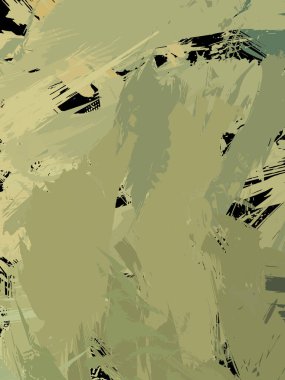 Vahşi fırça darbeleriyle yaratıcı soyut resim. Artistik fırça darbeleriyle donatılmış. Renkli ve canlı bir tasvir. Boyalı sanat.