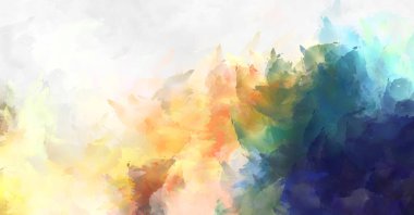 Sanatsal canlılık ve renkli duvar kağıdı. Taranmış Soyut Arkaplan. Fırça darbeli resim. 