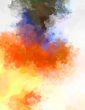 Sanatsal canlılık ve renkli duvar kağıdı. Taranmış Soyut Arkaplan. Fırça darbeli resim. 