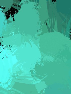 Duvar sanatı Eşsiz ve yaratıcı illüstrasyon. Fırça darbesi ile boyanmış. Renkli fırça darbelerinin soyut arkaplanı. Fırçalanmış canlı duvar kâğıdı. Boyalı sanatsal yaratım.