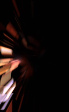 Işık parçacık izleri. Parlayan parçacıkları ve çizgileri olan ışık patlaması yıldızı. Güzel hareketli soyut ışın arkaplanı.