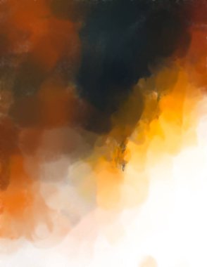 Soyut doku. Yüzeyde etkileyici el yapımı suluboya. Suluboya fırça darbeleri. Modern sanat. Çok renkli arkaplan. Çağdaş duvar sanatı. Renkli bir fon. 2d illüstrasyon.