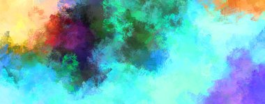 Sanatsal canlılık ve renkli duvar kağıdı. Taranmış Soyut Arkaplan. Fırça darbeli resim. 