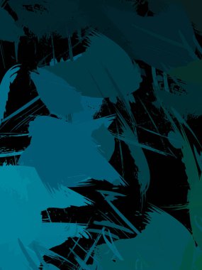 Duvar sanatı Eşsiz ve yaratıcı illüstrasyon. Fırça darbesi ile boyanmış. Renkli fırça darbelerinin soyut arkaplanı. Fırçalanmış canlı duvar kâğıdı. Boyalı sanatsal yaratım.