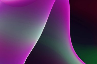 Soyut arkaplan. Değişken renk değişim dalgaları, dinamik hareketlerle. Işık dalgalarının neon renkli soyut tasarımı. Duvar kağıdı, afiş, arkaplan, kart, kitap illüstrasyonu, web sitesi.