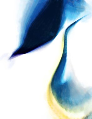 Modern sanat. Renkli çağdaş sanat eserleri. Renkli boya darbeleri. Soyut arkaplanda fırça darbeleri. fırça boyası.