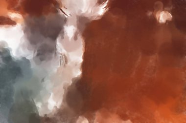 El yapımı sürreal soyut desenli suluboya. Modern sanatsal resim. 2D çizim. Arkaplan boyası karışımı. Yaratıcı duvar sanatı. Çağdaş sanat