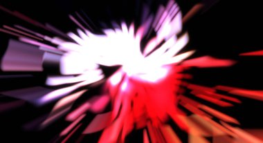 Işık parçacık izleri. Parlayan parçacıkları ve çizgileri olan ışık patlaması yıldızı. Güzel hareketli soyut ışın arkaplanı.