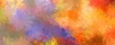 Sanatsal soyut arkaplan. Doku boyalı duvar kağıdı. Boya darbeleriyle yaratıcı bir illüstrasyon. Fırça desenli resim.