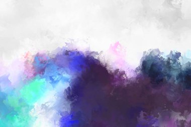 Renkli fırça darbelerinin soyut arkaplanı. fırçalanmış canlı duvar kağıdı. resmedilmiş sanat eseri. Eşsiz ve yaratıcı illüstrasyon.