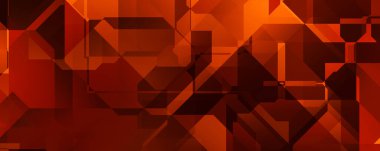 Soyut geometrik duvar kağıdı. Geometrik renkli şekiller. Çokgen arka plan. Bir teknolojinin dijital illüstrasyonuName.